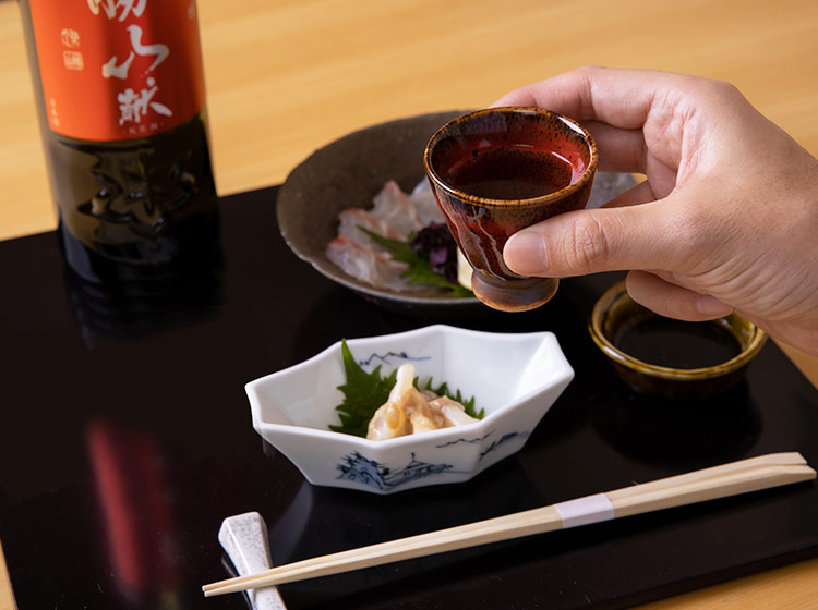 日本酒と共にー